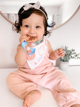 Load image into Gallery viewer, SILLI SWEETS BANDANA BIB SET WITH DONUT TEETHER &amp; STRAP